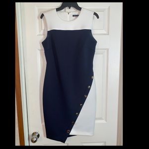 Tommy Hilfiger
Scuba Asymmetrical Hem Sheath Dress